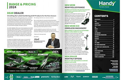Handy Product Range Pricing 2024 brochure