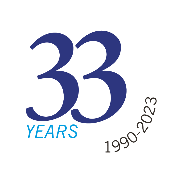 Euromedia 33 year celebrate logo