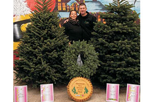 Christmas tree growers Stuart and Jennie Kirkup