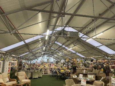 Inside a garden centre