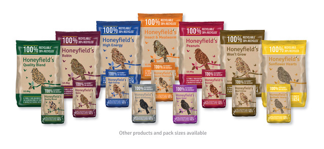 Honefields Group Image Straights and Mixes wild bird seed helping your customers to support fledglings