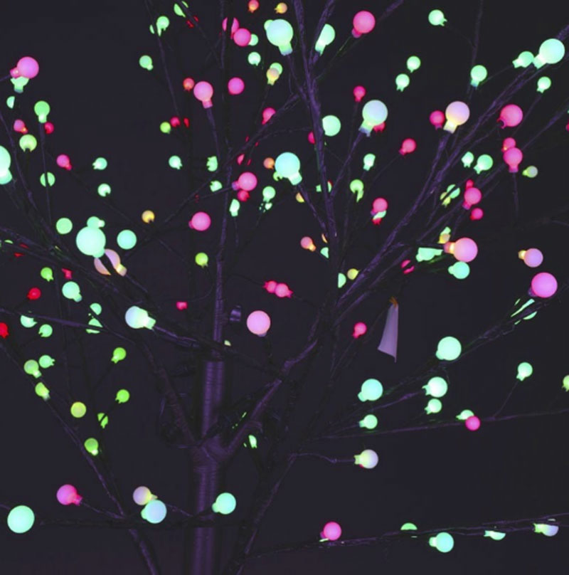 multi coloured blossom lights