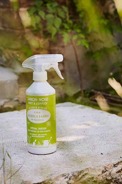 Marius Fabre Garden spray purist of french soaps available to garden centres in UK