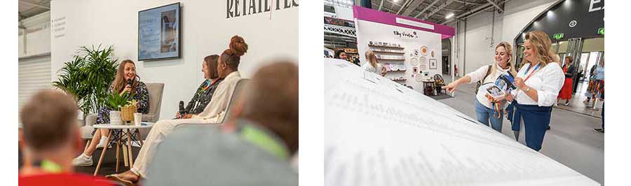 Top Drawer, uks premier design-led trade show - 2 ladies looking at a design