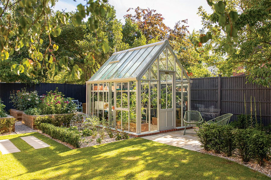 The Victorian Chelsea Glasshouse in Olive Leaf 