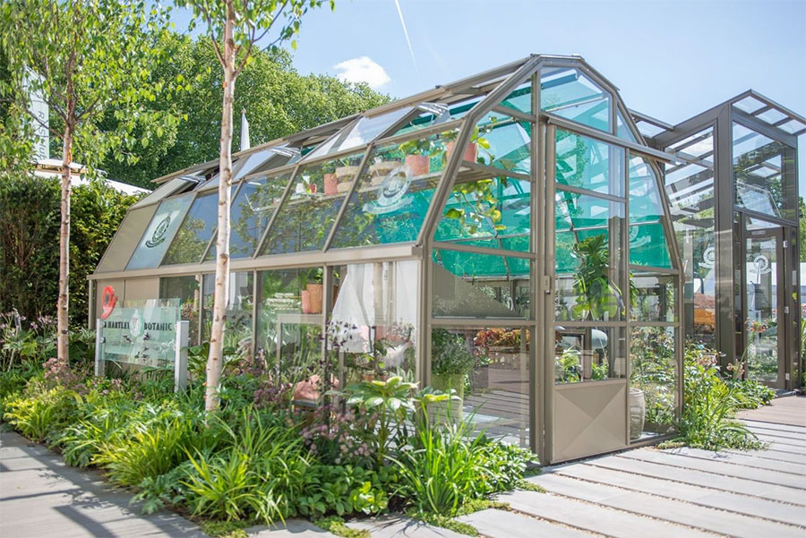 The Wisley 8 Grow & Store Greenhouse in Black Olive 