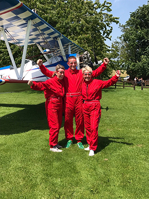 The brave Greenfingers wing walkers