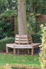 Forest Gardens timber range, tree seat