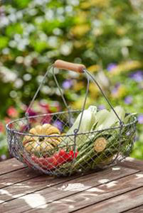 handwoven wire baskets