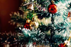 Christmas tree at Christmasworld 2020 