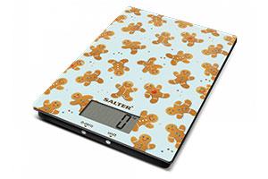 xmas gifts - cooking scales with gingerbread pattern