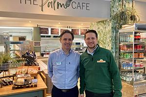 (L-R) Jason Froggatt, Group Catering Manager at Haskins, and Mike Morath, Commercial and Operations Manager at Birdworld