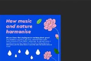 Did you know that playing music can help plants grow?