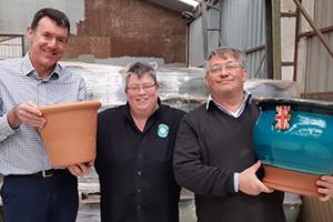 Flower Pot Merger - from left: Edward Naylor - Director; Liz Hudston – General Manager; Simon Smith – Managing Director