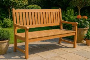 A plasteak bench