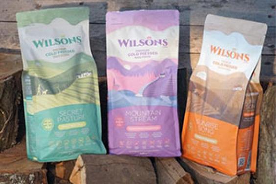 Wilsons pet food – a selection of bags