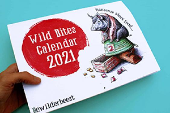 We’ve cracked it! The perfect stocking filler this Christmas, to tick all the boxes, is the daft and hilarious Bewilderbeest Wild Bites calendar. Light and flat to post, the calendar will hang on the wall all year round, and will bring a smile (or at least an eye-roll over a bad joke) every day.
