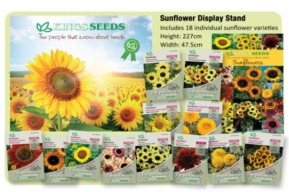 Kings Seeds 2025 season sunflower collection
